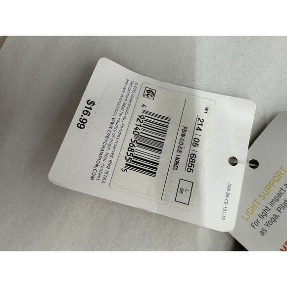 Champion C9 Fitness Sports bra Support Adjustable Straps Black And White - Picture 5 of 8